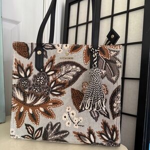 NWT Spartina 449 West Bluff Floral Box Tote